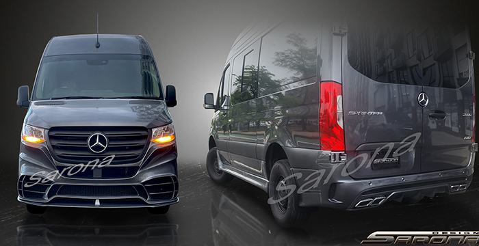 Custom Mercedes Sprinter  Short Wheel Base Body Kit (2019 - 2025) - $3980.00 (Part #MB-177-KT)